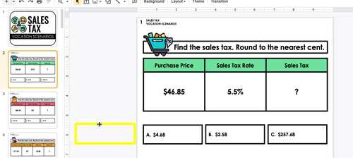 Reading Prices Task Cards | Digital Included