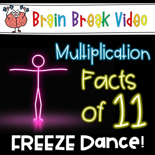 Preview of Multiplication Freeze Dance - Facts of 11