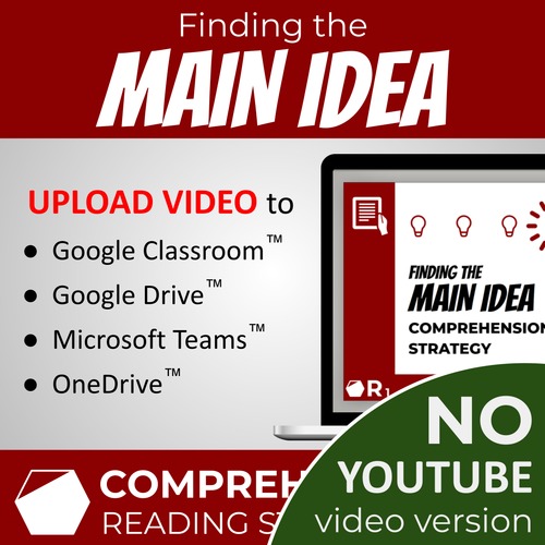 Preview of Reading Strategy: Finding the Main Idea (Downloadable Video Lesson MP4)