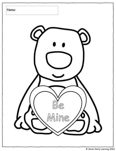 Valentine's Day Coloring Pages | PreK - Kindergarten | Printable