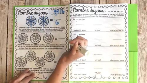 Nombre du jour-French Daily Math Routine