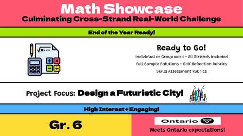 Grade 6 - Real-World Math Project (Culminating Task for Ontario Math)