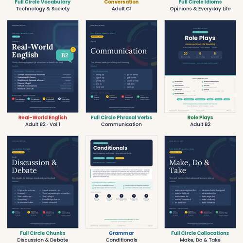The Complete Advanced English Course | 36-Pack ESL Bundle | B2–C1 Speaking