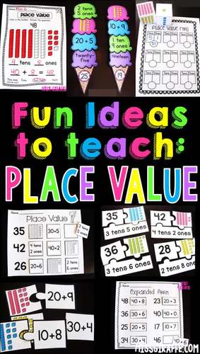 Math worksheets first grade place value