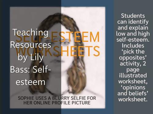 Self-esteem Worksheets (US) by Lily Bass Teaching Resources | TPT