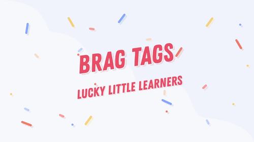 Brag Tags Editable with School Images (45 templates) by Lucky Little ...