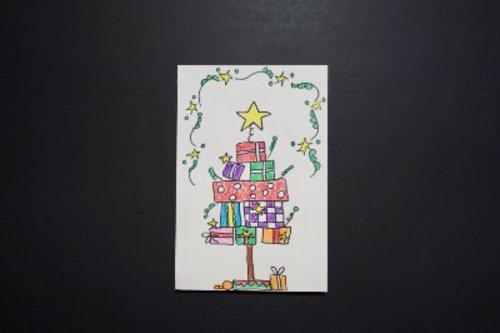 Preview of Let's Draw A Christmas Star Package Tree!