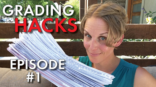 Preview of Grading Hacks #1 Manage & Grade Papers FASTER, Tips & Tricks to Handle Paperload