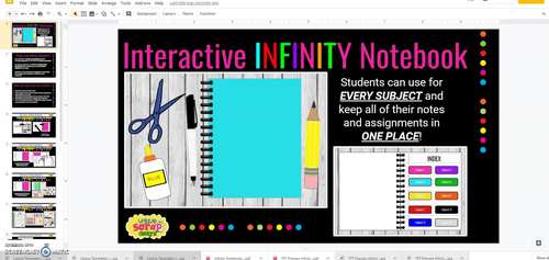 Digital INTERACTIVE Notebook - For ALL Subjects - Build Your Own