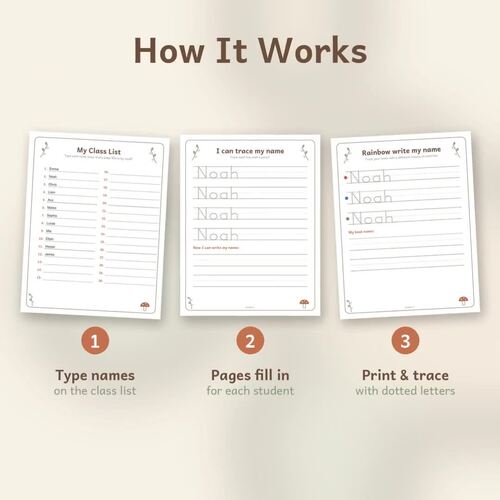 Editable Name Tracing | Name Practice & Name Writing Worksheets ...