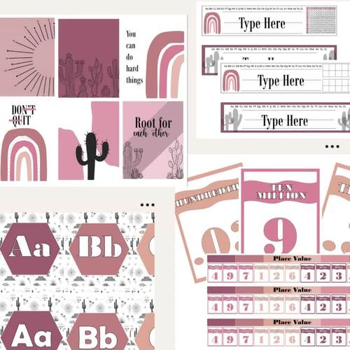 Boho desert classroom decor sunset by whitney thomas tpt