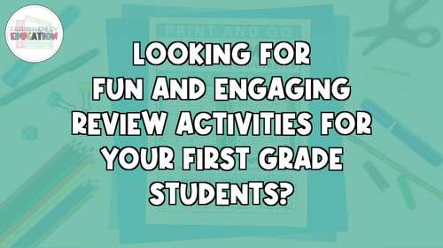 First Grade September Activities for Back To School No Prep Printables ...