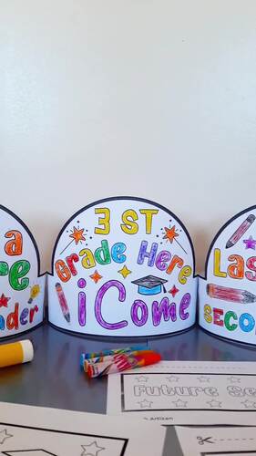 Last Day of Second Grade Crown Craft, Last Day of School Hat, End of Year