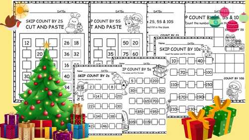 Engaging Skip Counting Worksheets: Numbers by 2, 5, 10
