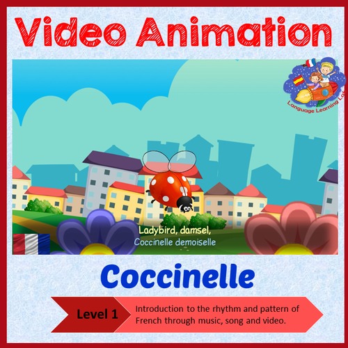 Preview of French Immersion - Coccinelle demoiselle - Video Animation & Resource