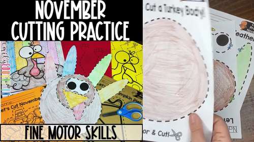 Scissor Skills Cutting Practice Fine Motor Skills Teaching Kids to Cut -  Emily Education