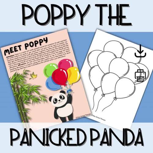 Poppy the Panicked Panda, Art Activity, Mini SEL Activity, Panic, Craft