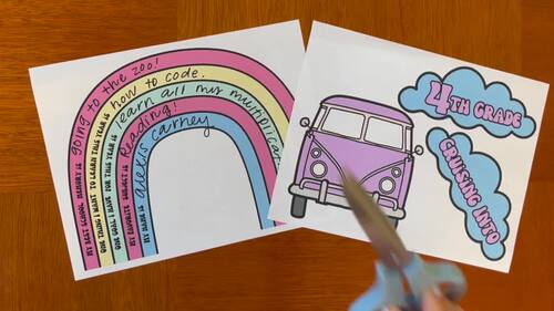 All About Me Craft 5th Grade - Back to School Groovy Printable Writing ...
