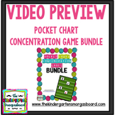 Video Preview: Pocket Chart Concentration Games BUNDLE