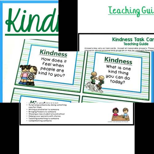 Kindness Activity: Kindness Task Cards   Question Cards 