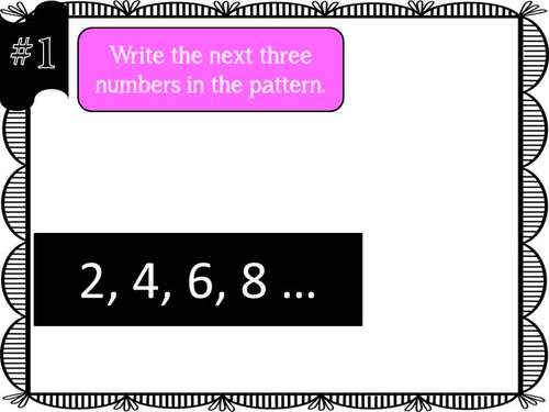 QR Code Task Cards Number Patterns with Video Demonstration by Mr Peterson