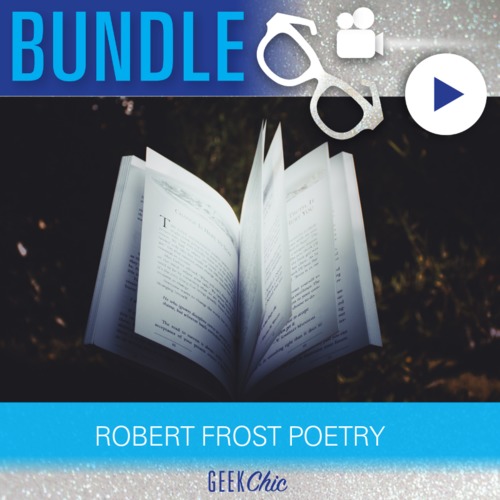 Preview of Poetry ELA Robert Frost BUNDLE The Road Not Taken & Stopping by Woods