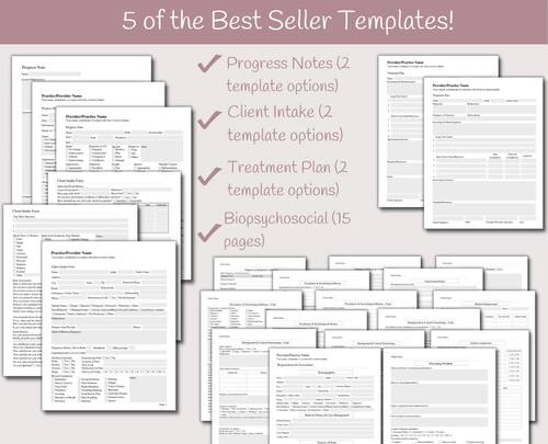 Clinical Documentation Bundle by CC Digital Studios | TPT