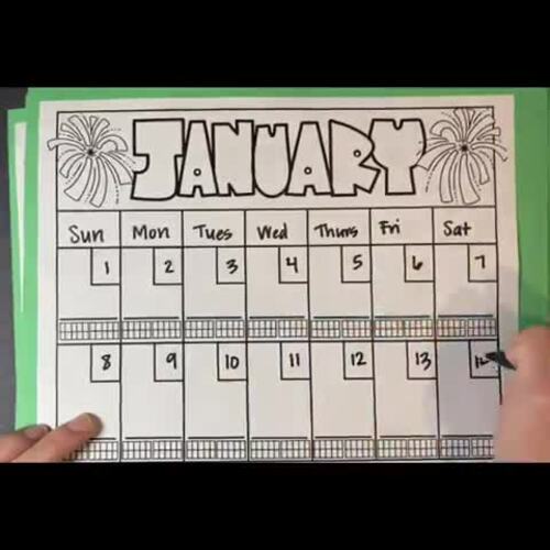 Calendar Math Project by Ready to go Teacher TPT