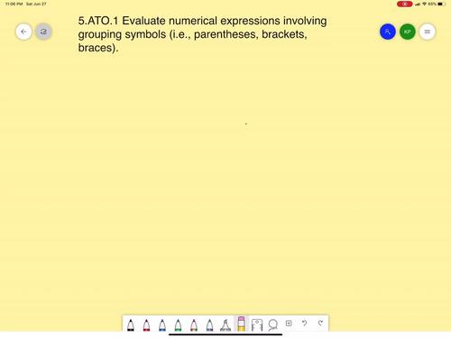 Algebraic Thinking and Operations Videos: 5th Grade Math Course