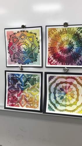 Watercolor Painting Color Wheel Mandala Middle & High School Art ...