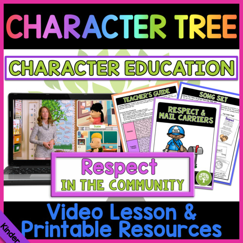 Preview of Respect & Mail Carriers 3 of 4 | Character Education for Kindergarten