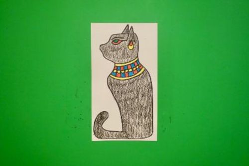 Preview of Let's Draw Bastet-Egyptian Cat!