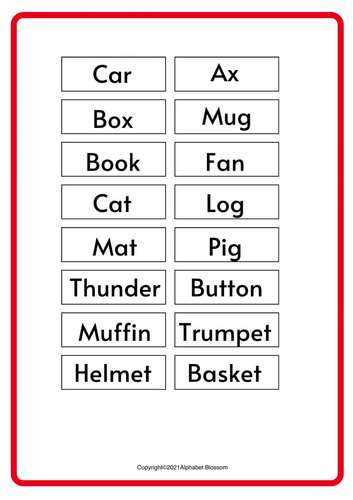 Clapping Syllables Worksheets by Alphabet Blossom | TPT