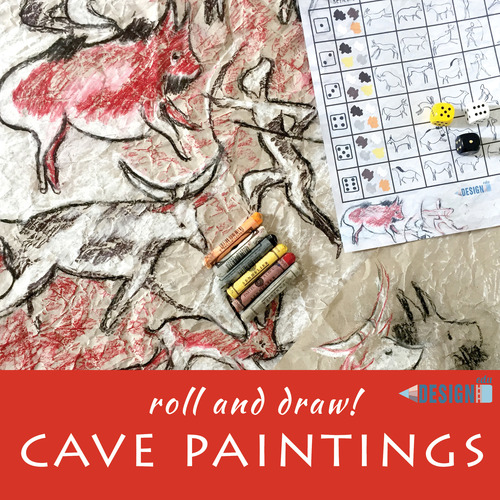 Preview of Roll and Draw! - Cave Painting - Stone Age Art