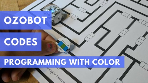 Preview of Programming with the Ozobot: Mazes and Printable Sticker Codes