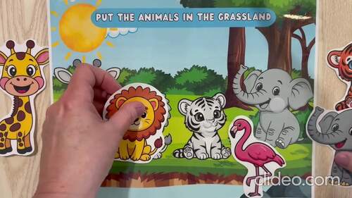 Animal Busy Book for Kids, Preschool Activity Pages, Quiet Book for ...