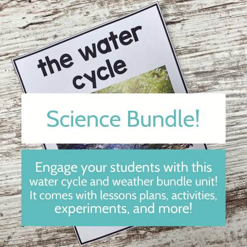 Weather and Water Cycle Activities, Units, Posters, Bundle PRINTABLE ...