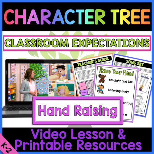 Preview of Hand Raising Character Education Video Lesson