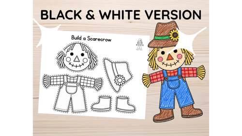 Build a Scarecrow Craft | Fall Cut and Paste Activity for Preschool ...