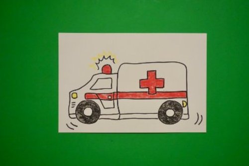 Preview of Let's Draw an Ambulance!  (EMT Truck)