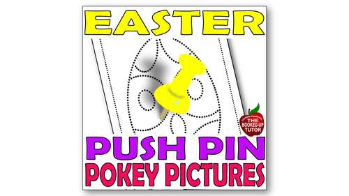 Easter Push Pin Pokey Pictures by Catch-Up Learning | TPT