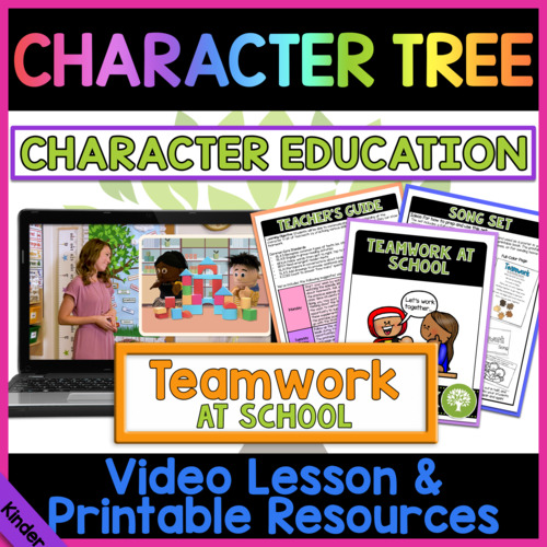 Preview of Teamwork at School 2 of 4 | Character Education for Kindergarten