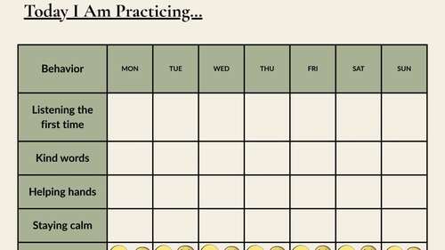 Calm & Consistent Behavior System | Preschool Behavior Chart & Reward ...