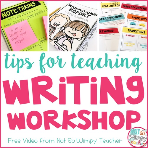 Preview of Writing Workshop Tips FREE Video