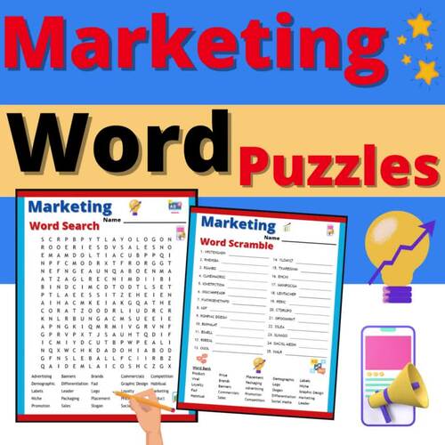Marketing Word Search Answer Key