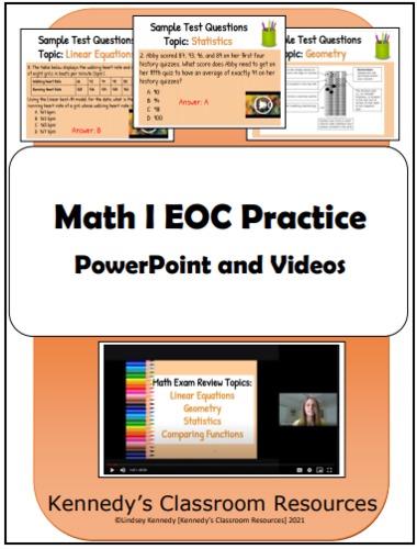 Preview of Math 1 EOC Linear Equations - Video