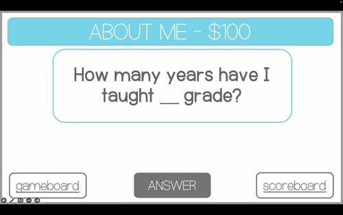 Meet Your Teacher Game | Editable Jeopardy | Back to School Get to Know You