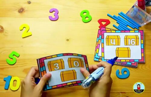 Comparing Numbers 1-20 Task Cards by The Joy in Teaching | TPT