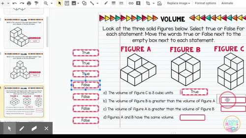 Volume of Rectangular Prisms for Google Classroom by Loving Math