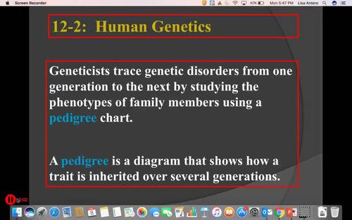 Preview of Biology Lecture Video/Human Genetics/Flipped Classroom/Edpuzzle Ready